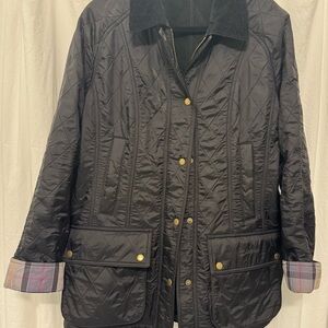 Barbour Black Quilted Utility Jacket